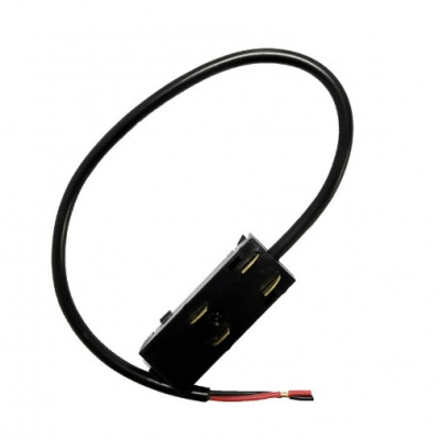 Коннектор, SLIMLINE, 220V, черный, 25х45х20mm (провод L370mm) ( М3 )