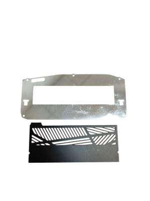 Торец АЛ ВЕНТИЛЯЦИОННАЯ пластина ПФ 3887 П-обр (BORZZ KARNIZ P45) ЧЕРНЫЙ, компл. 1 сторона