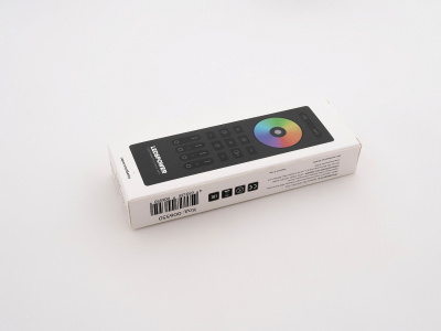 006550 Пульт RGB/RGBW/RGBССТ на 4 зоны RC03RFB ЧЕРНЫЙ, Leds Power
